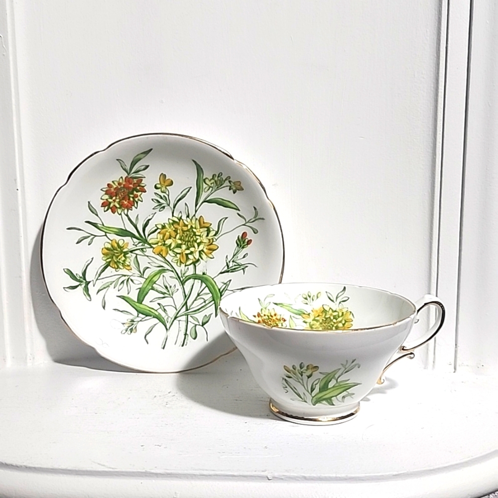 Beautiful Stanley Teacup and Saucer, made in England